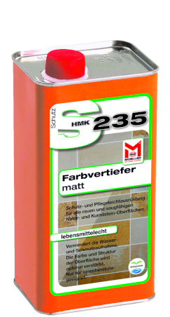 Versiegeln von Naturstein mit matter Optik - HMK S235 Farbvertiefer matt von MoellerStoneCare